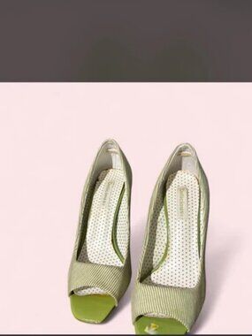 Strawberry shortcake inspired kitten heels